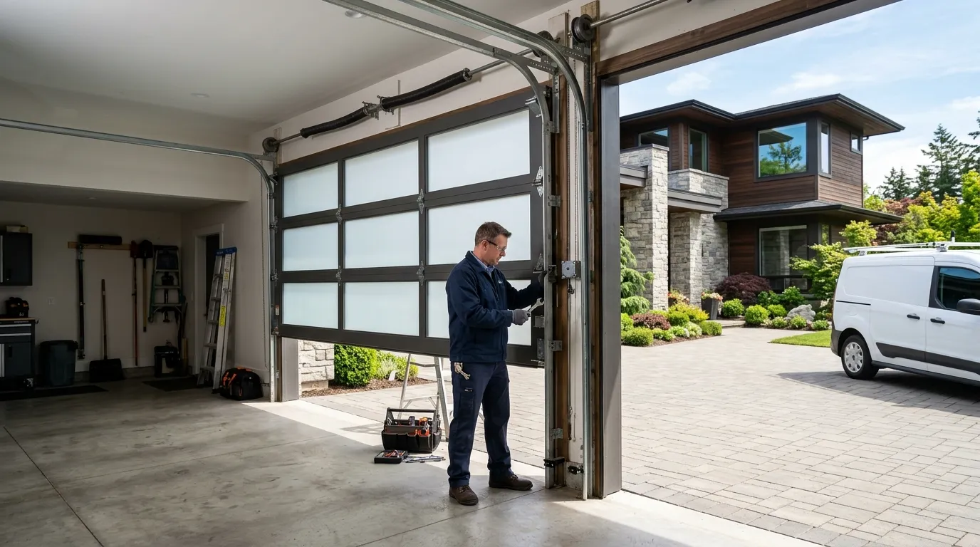 Repaired & tested - Petaluma garage door service